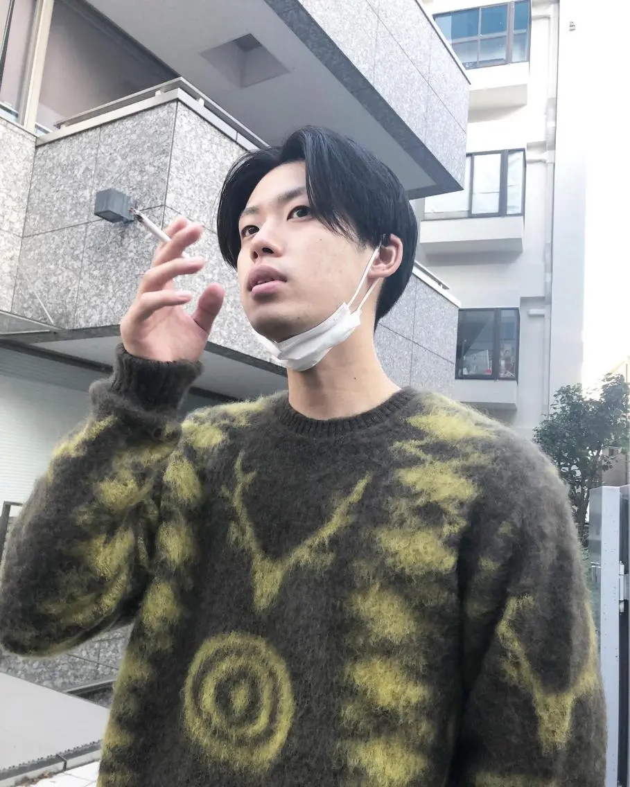ヘアアレンジ メンズ センターパート カット トリートメント ヘアセット メンズ特化✂️栗原 侑也のヘアスタイル