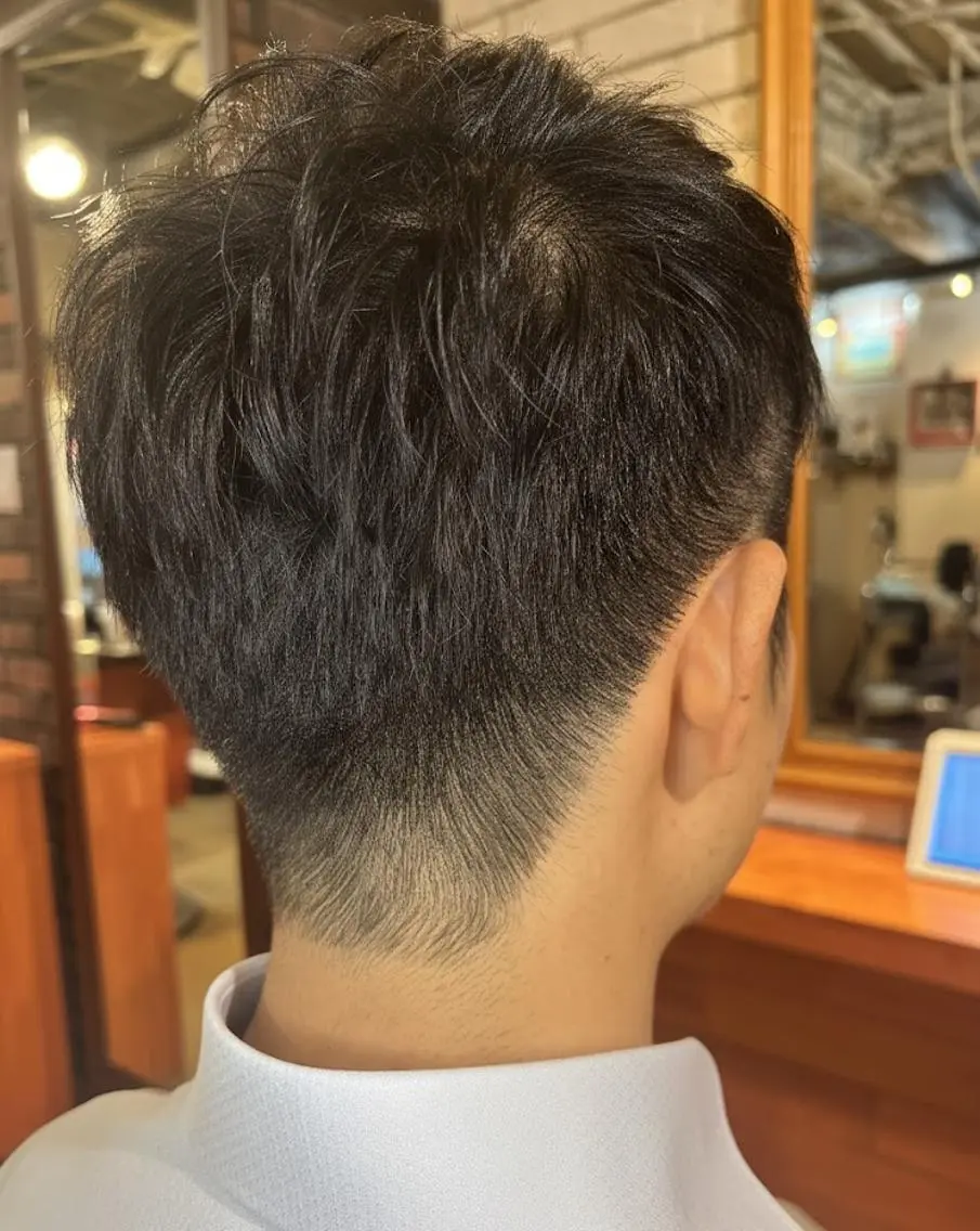 メンズ ショート 刈り上げ ショートヘア 小顔カット カット トリートメント flencia 丸 和博｜カットのヘアスタイル