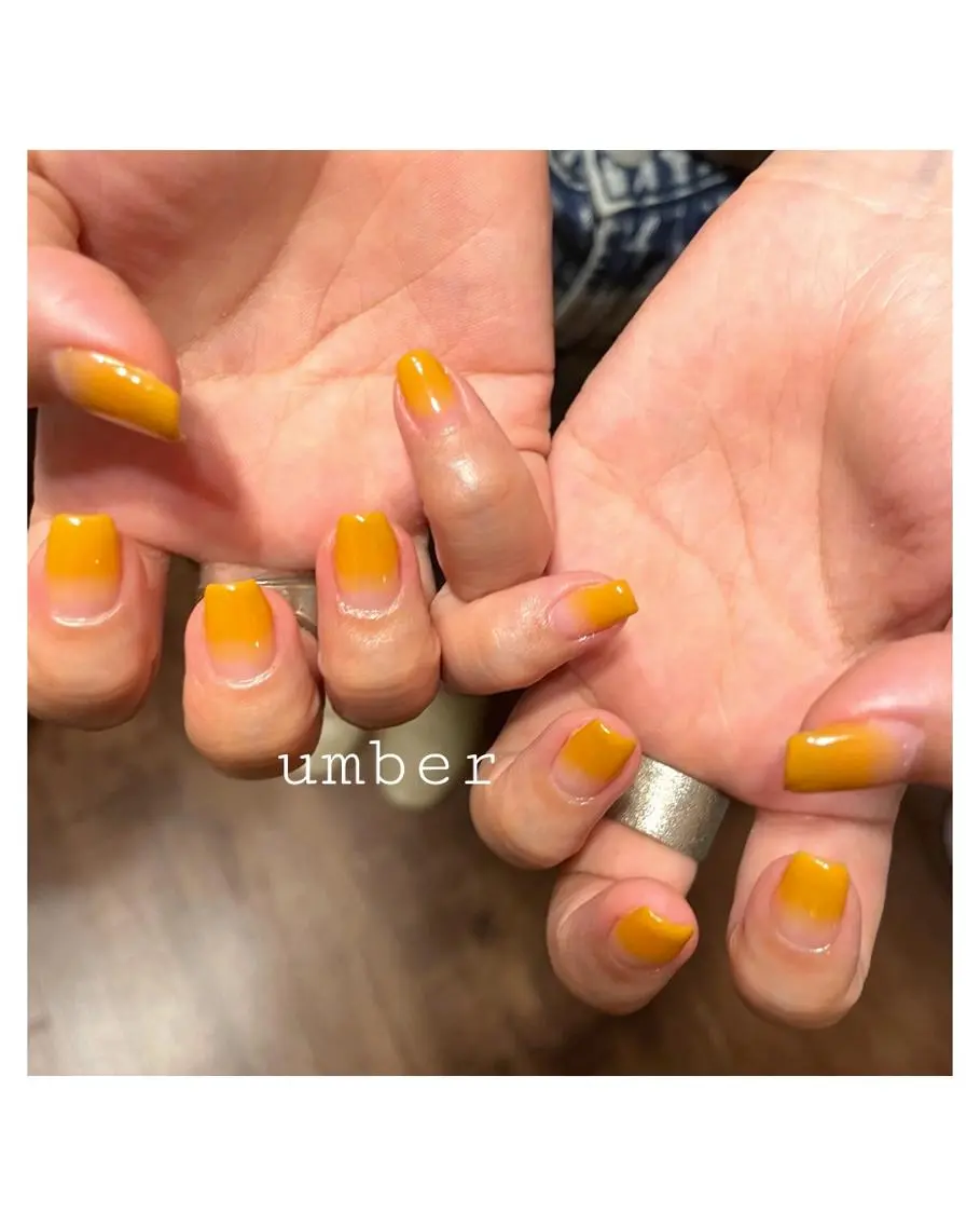ネイル クリアネイル フラッシュネイル フットネイル フレンチネイル グラデーション ハンドネイル umber 三茶1分のネイルデザイン