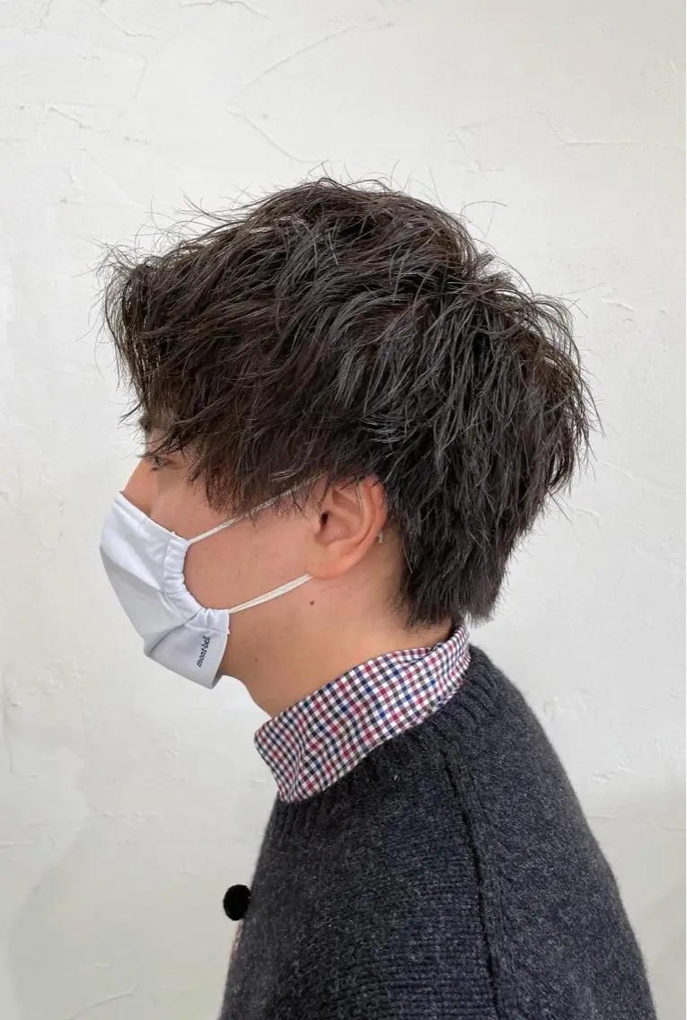 ショート メンズ くびれヘア かんばら りょーいのヘアスタイル