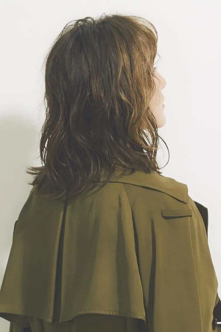 セミロング パーマ 橋口 晃典のヘアスタイル