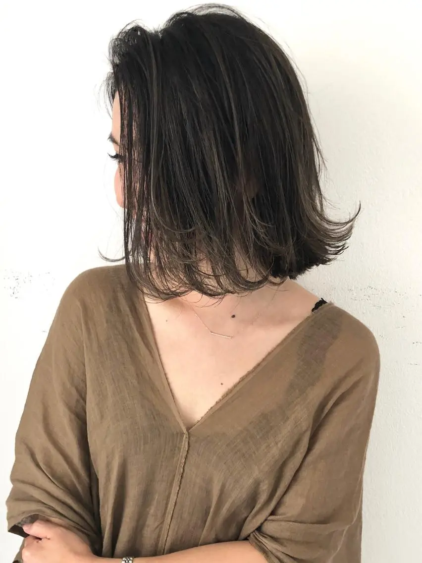 ショート カラー ハイライトカラー ハイライト カット ヘアカラー トリートメント 井坂 弘人のヘアスタイル