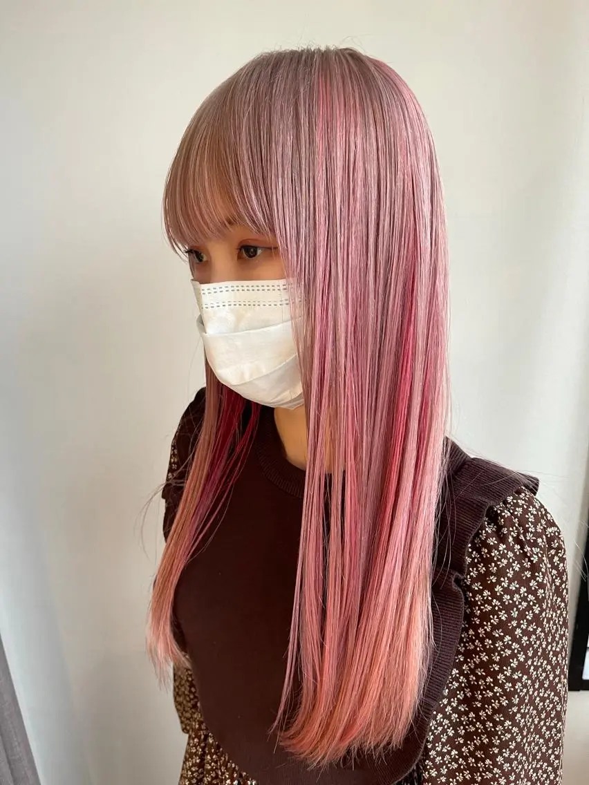 ロング 外国人風カラー ハイライト レイヤーカット 似合わせカット ウルフカット メンズケアブリーチ 特化🔥村田のヘアスタイル