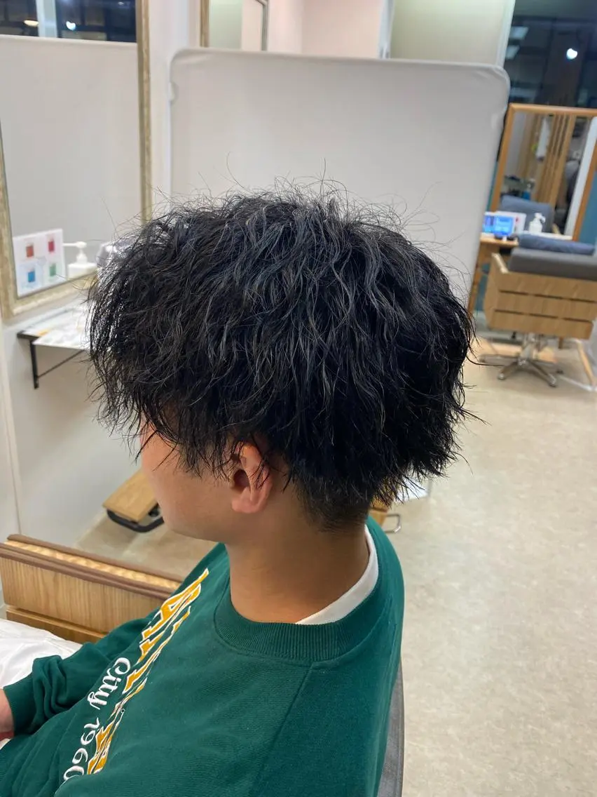 パーマ メンズ カット パーマ 柴田 将のヘアスタイル