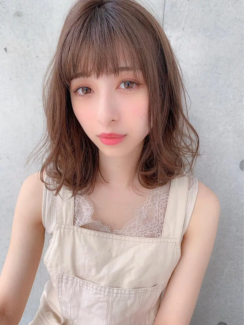 ミディアム カラー パーマ カット ヘアカラー トリートメント ヘアセット 【赤み消しカラー】 中野浩太のヘアスタイル