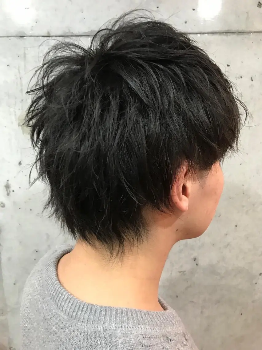 メンズ メンズウルフカット ウルフカット 高円寺　メンズカット 武内和樹のヘアスタイル