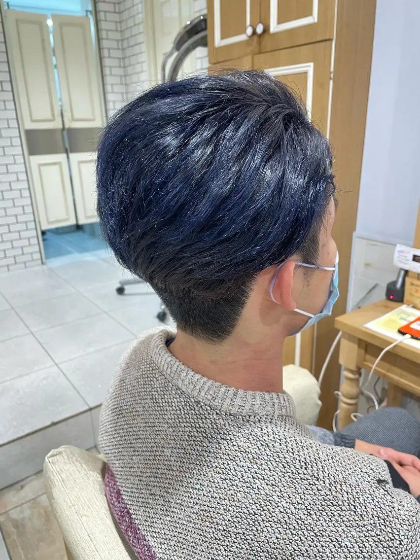 カラー メンズ カット ヘアカラー すげさやか ✨メンズカットパーマのヘアスタイル