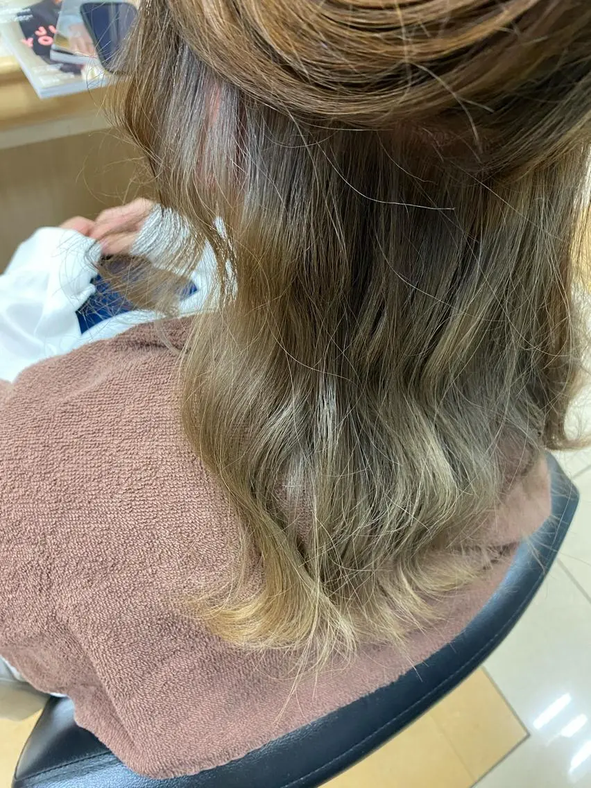 カラー ベージュカラー ブリーチ カットモデル募集中☆ つばさのヘアスタイル