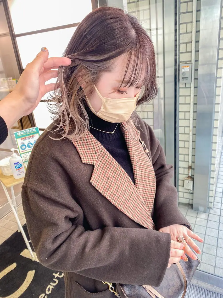 ミディアム カラー marble by KENJEのヘアスタイル