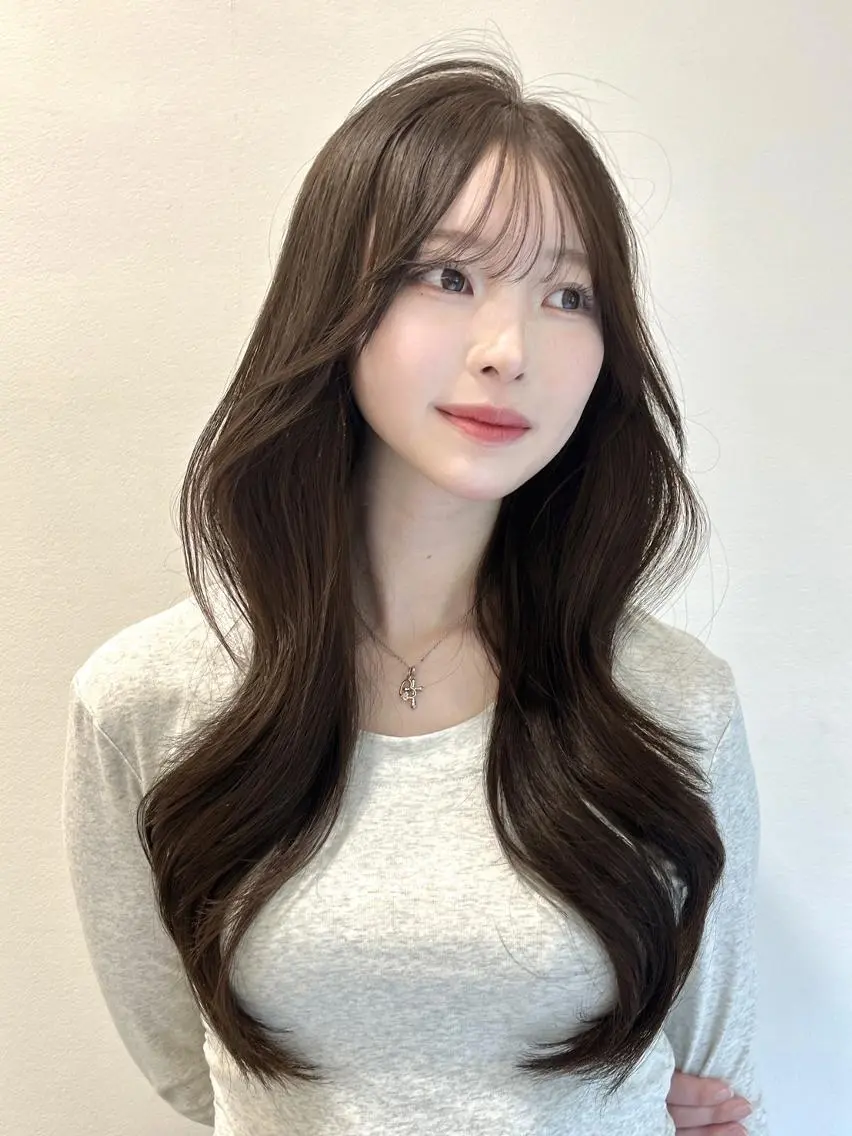 ロング カラー 🤍韓国ヘア特化 🤍力丸🤍のヘアスタイル