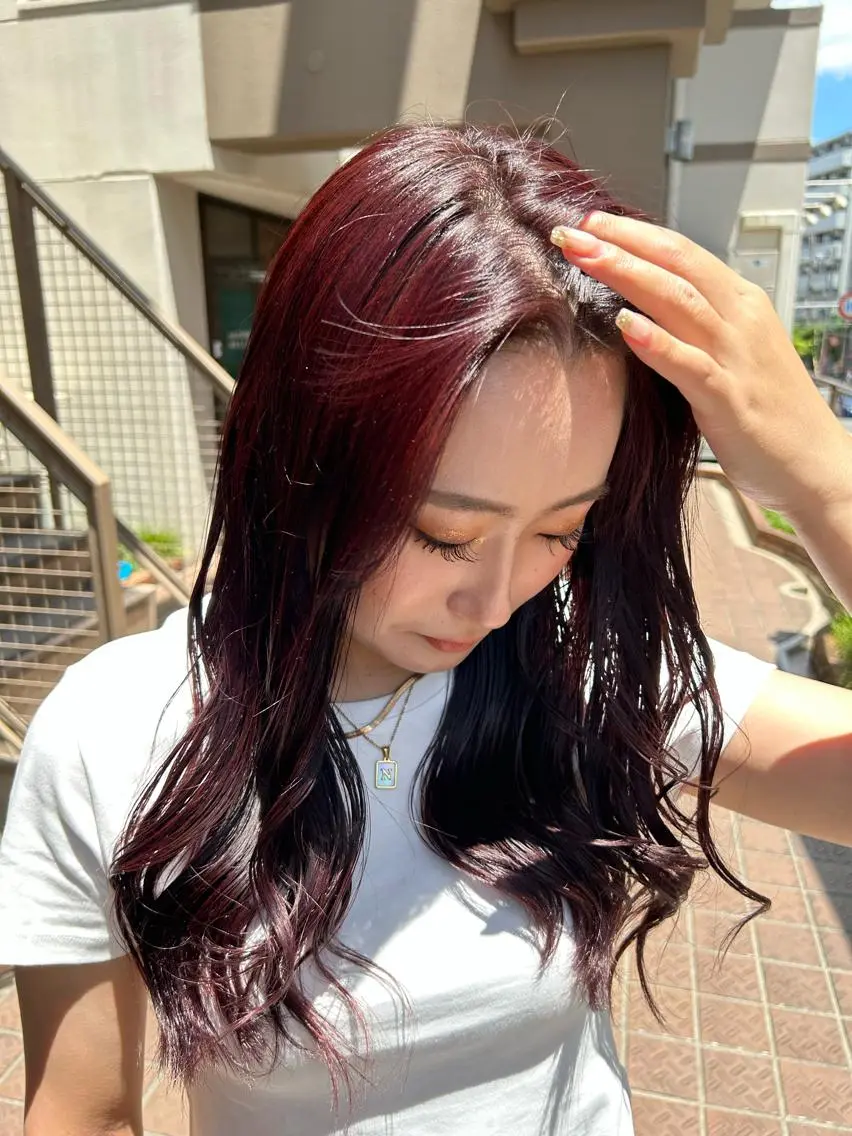 カラー 艶髪/韓国風🤍🖤 小林実央のヘアスタイル