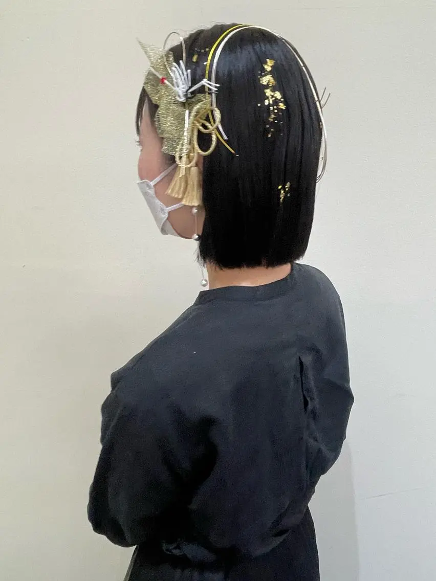 ショート ヘアアレンジ ヘアメイク new meのヘアスタイル