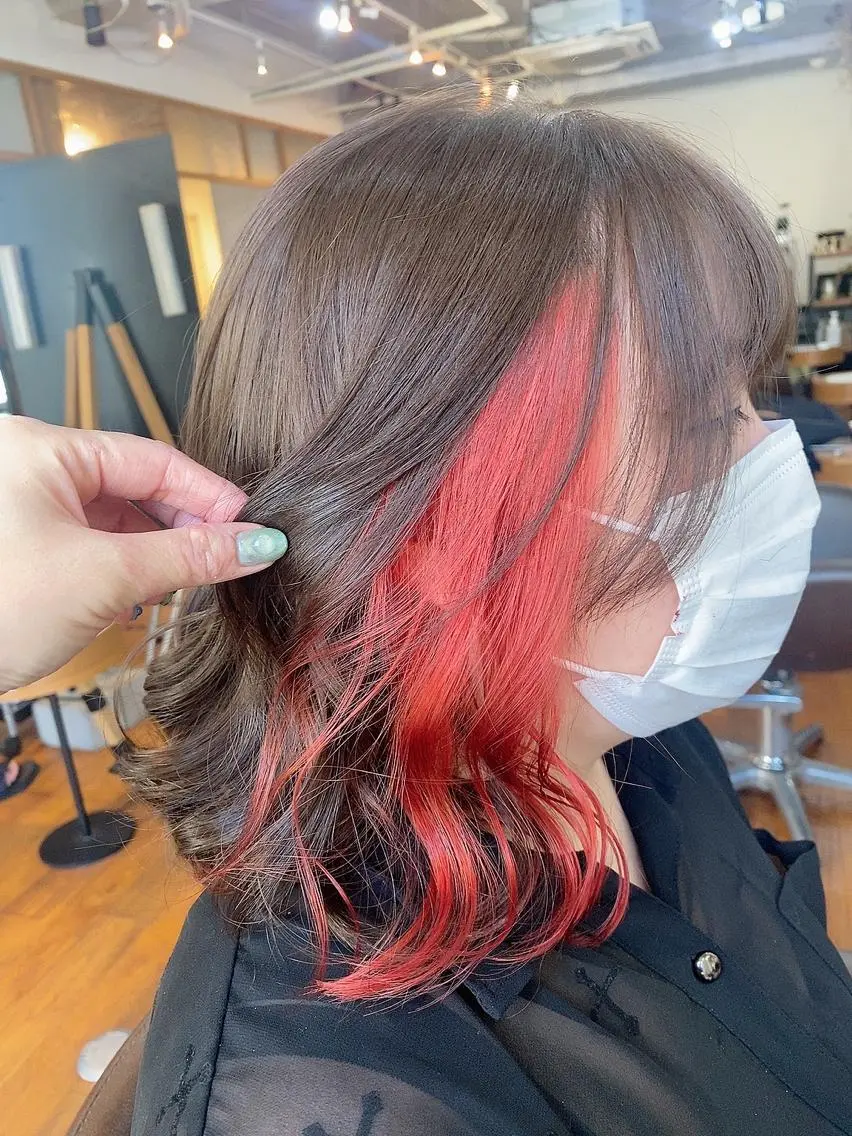 セミロング カラー メンズ マンツーマンサロン 🤍Tanakaのヘアスタイル