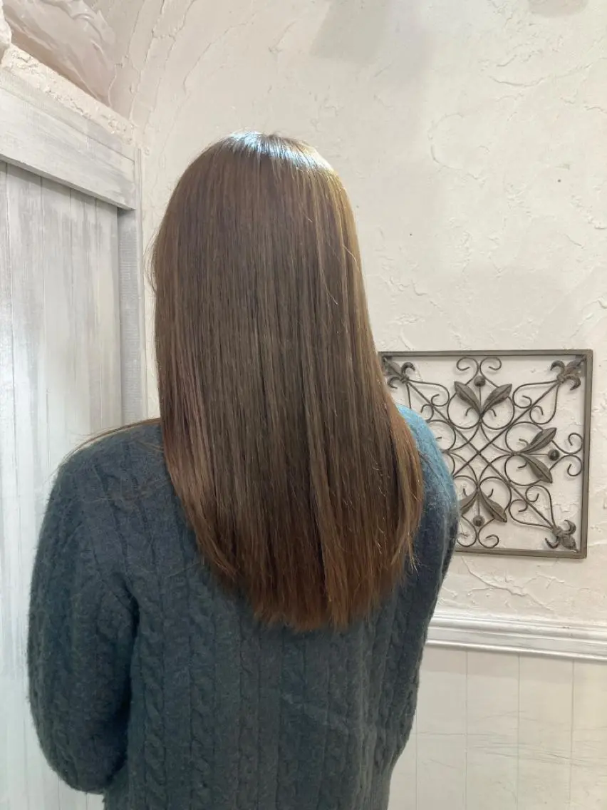 ロング カラー マカロン富田/本店 大門のヘアスタイル