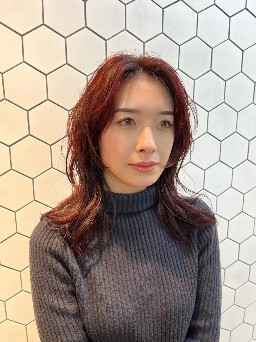 セミロング Viot 銀座 樋口 桃佳のヘアスタイル