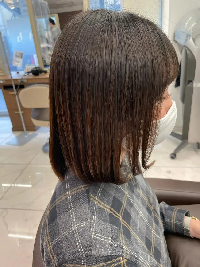 ミディアム カラー カット ヘアカラー 店長福島成美/髪質 改善縮毛矯正/カラーのヘアスタイル