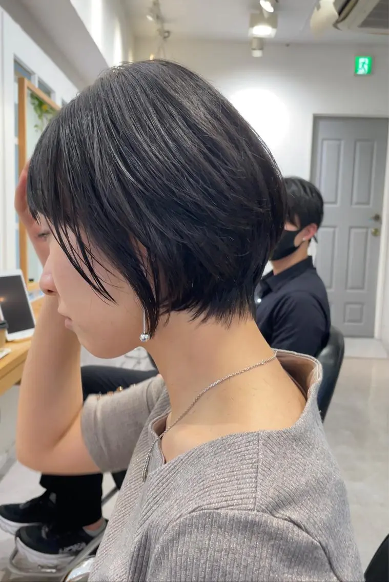 ショート カラー ショートボブ ボブ ショートヘア カット ヘアカラー トリートメント 表参道【髪質改善】 宮嶋勇太のヘアスタイル