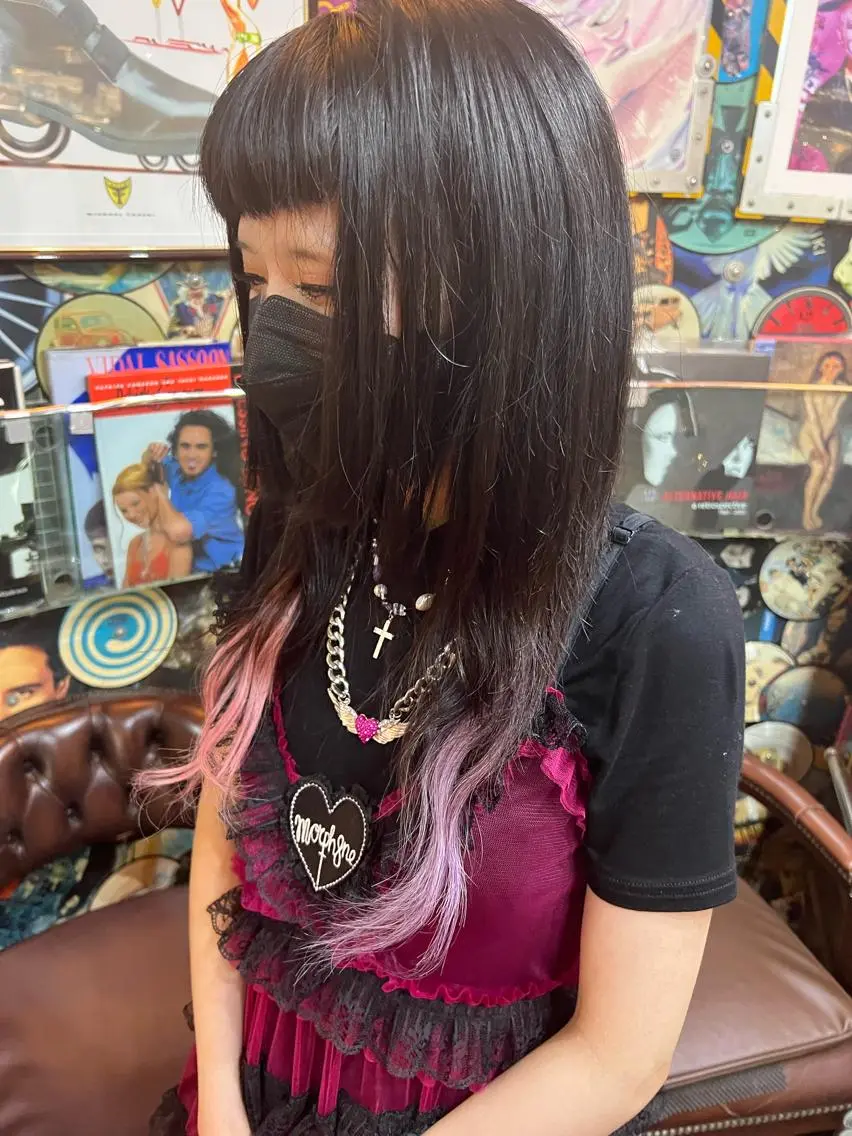 セミロング カラー ヘアアレンジ KOYA ｺﾔのヘアスタイル
