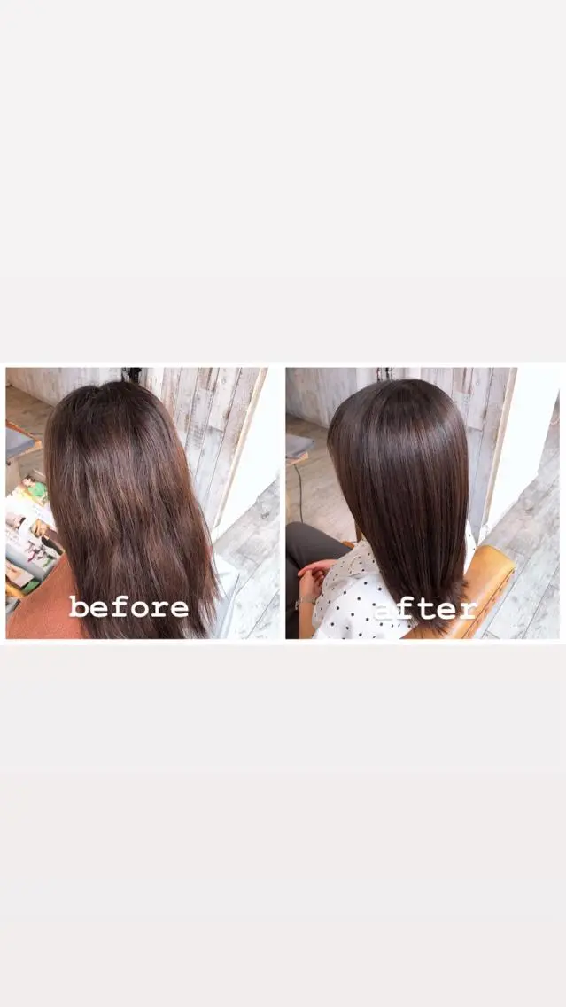 セミロング 縮毛矯正 中村 優志のヘアスタイル