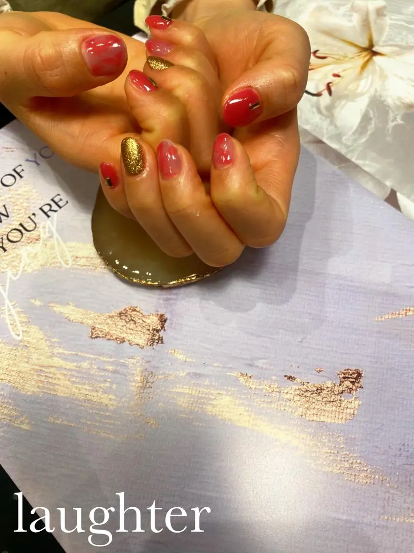 ネイル 春ネイル ハンドネイル laughter nailのネイルデザイン