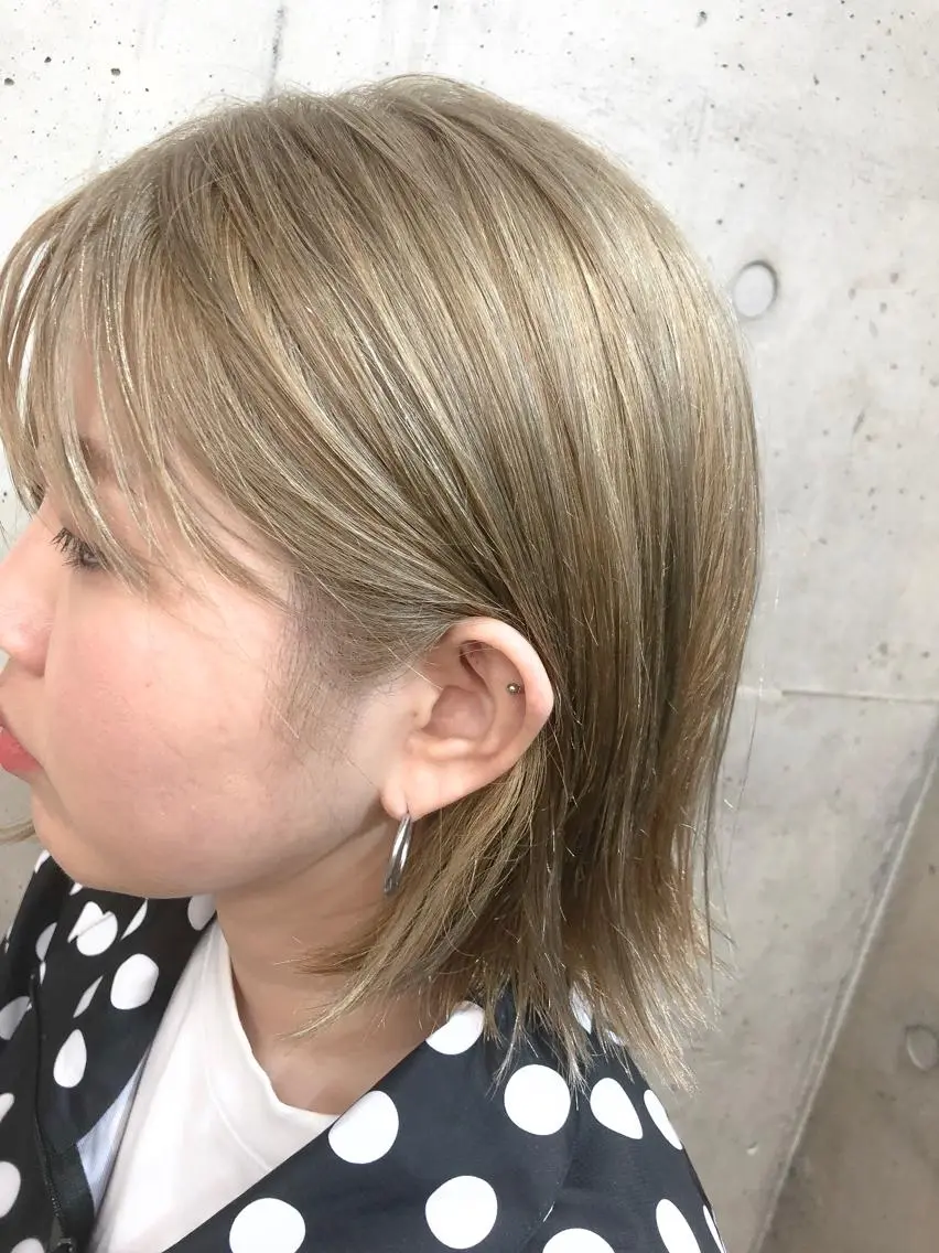 ショート カラー ベージュカラー ボブ センスをお届けします 大谷将生infpのヘアスタイル