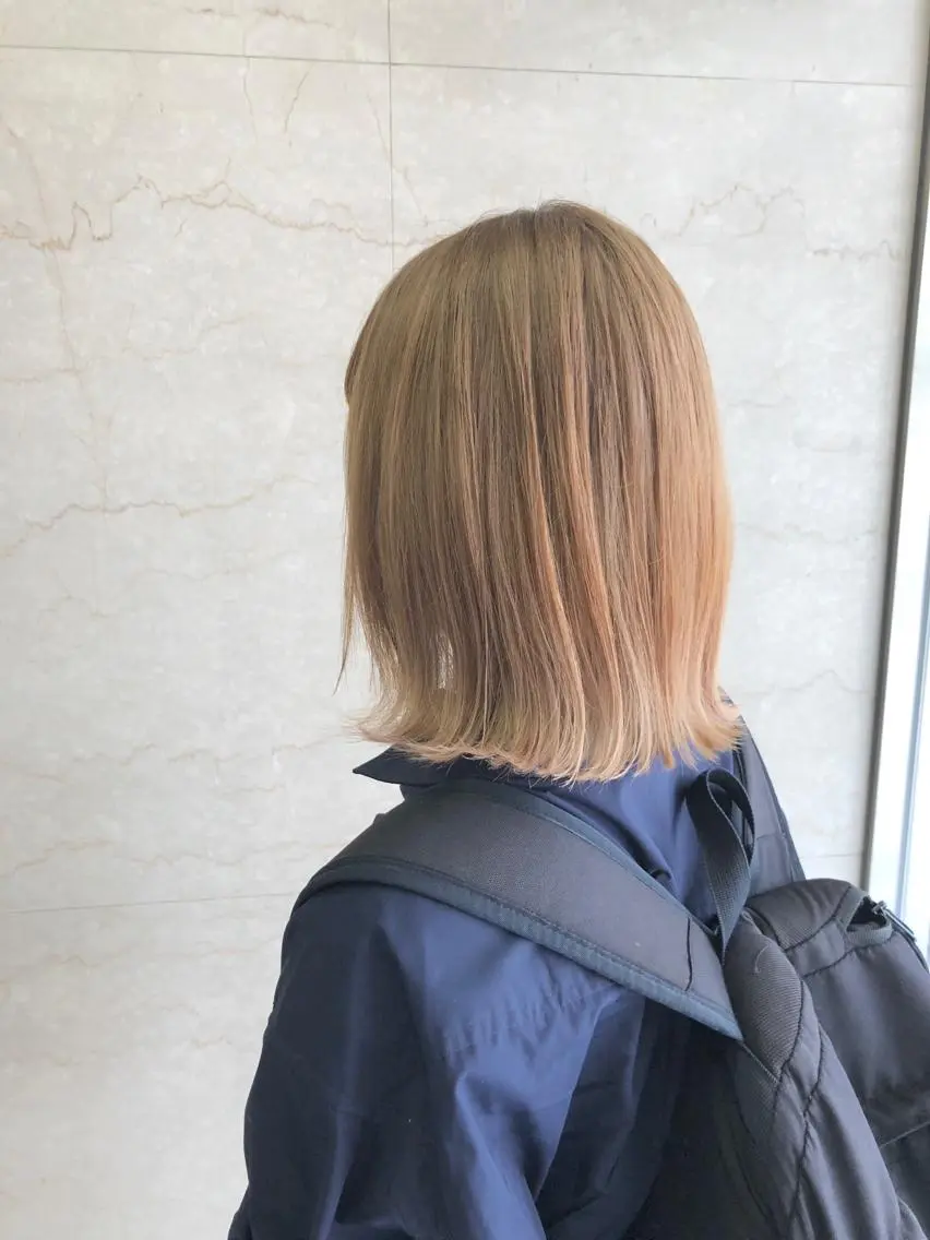 ミディアム 外ハネヘア キノシタ ナオユキのヘアスタイル