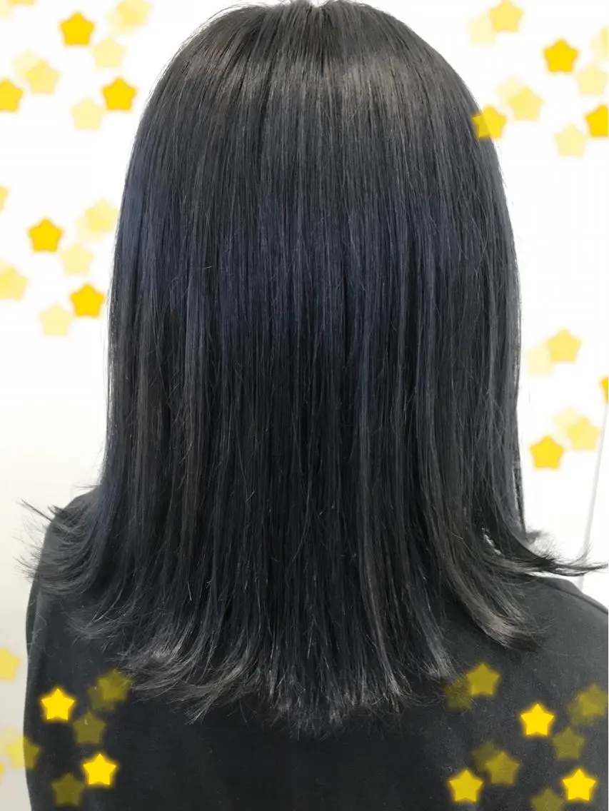 カラー ネイビーカラー 新宿駅近♡個室 ♡関口三都季🌜のヘアスタイル