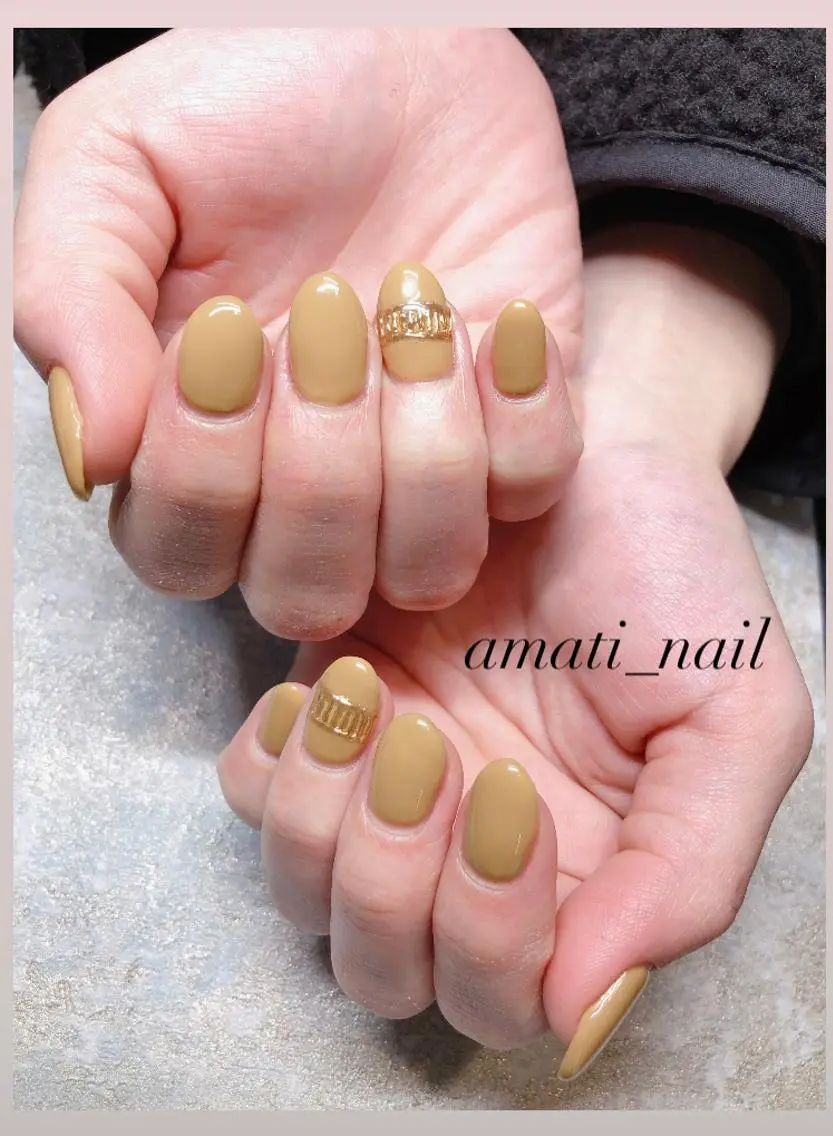 ネイル ミラーネイル ワンカラーネイル シンプルネイル ハンドネイル amati_nail TAKAKOのネイルデザイン