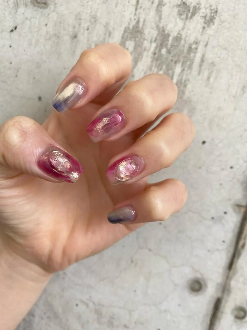 ネイル 持ち込み ニュアンスネイル Charme. NOBUKOのネイルデザイン