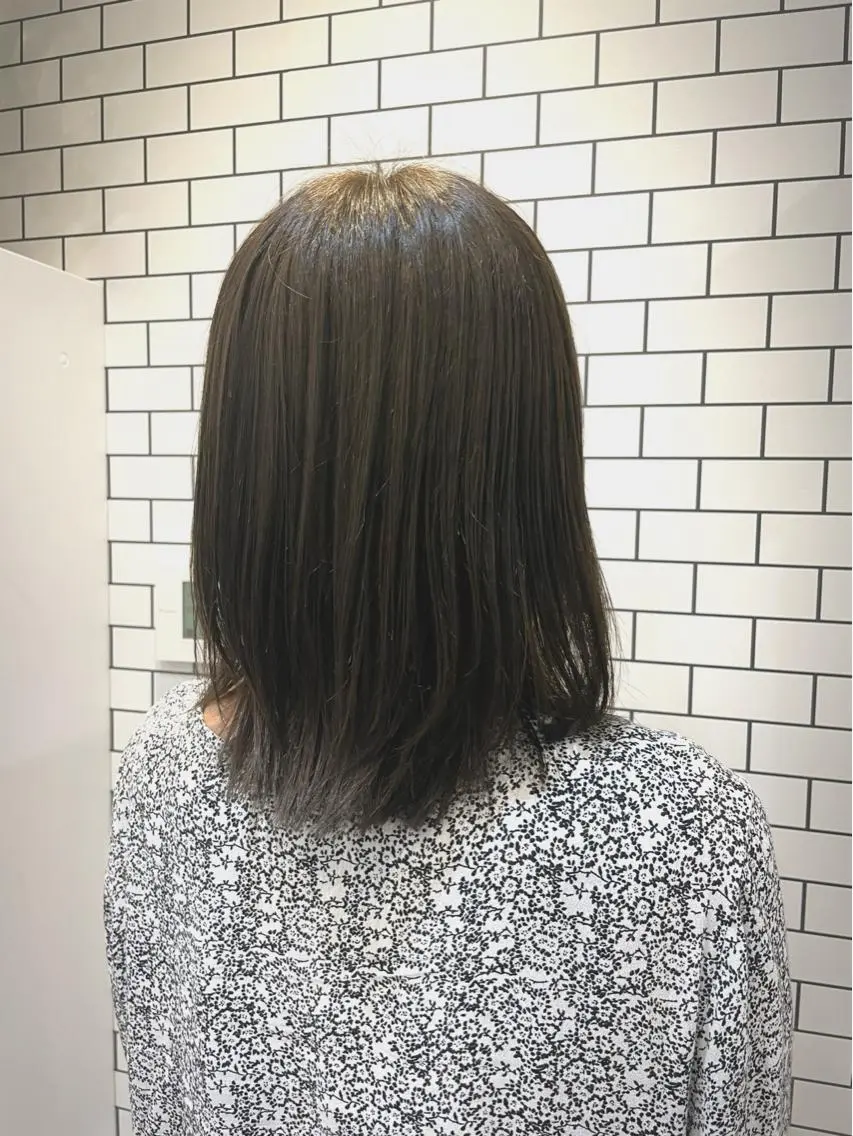 セミロング カラー セミロングパーマ バレイヤージュ ブリーチ ケアブリーチ ダブルカラー ✨ハイトーン✨ダブル カラー✨シバサキのヘアスタイル