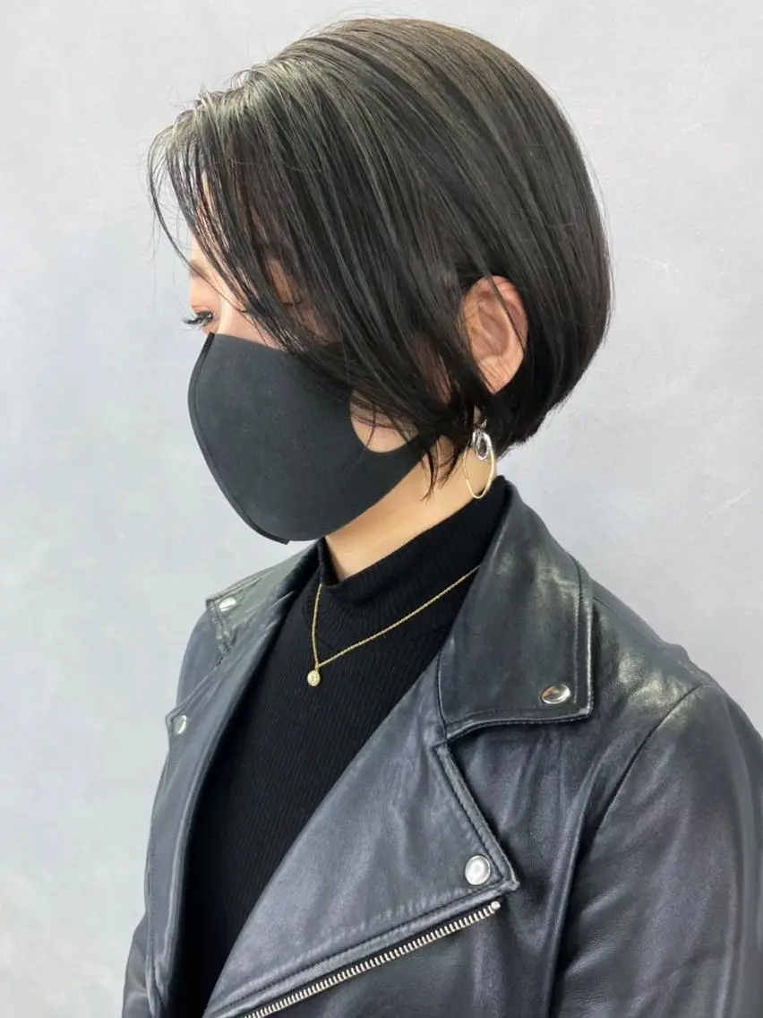 ショート カラー パーマ ヘアアレンジ グレージュ ショートヘア ITbyALBUM 浦和店のヘアスタイル