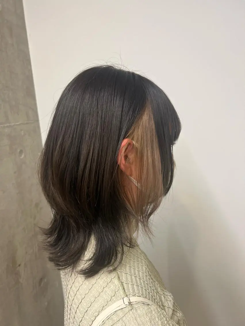 ミディアム 土田かほ/本日🈳 透明感カラー🍃のヘアスタイル