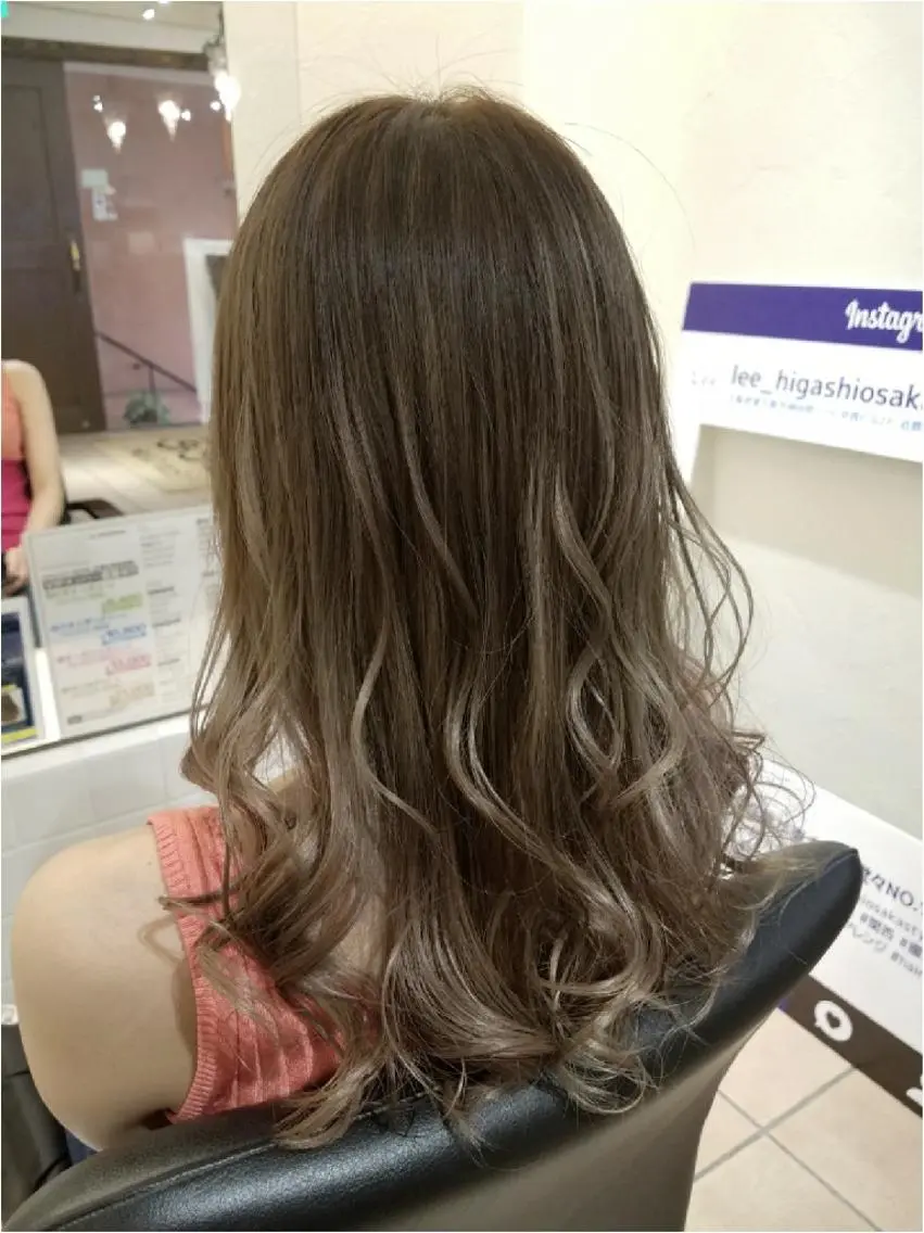ロング カラー ヘアアレンジ ベージュカラー 透明感カラー 【髪質改善美容師】t occa茨木篠原健太のヘアスタイル