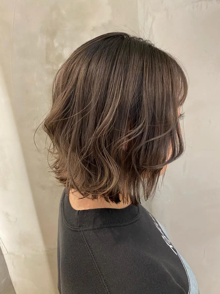 ショート カット ヘアカラー トリートメント 新宿/顔周りカット +レイヤー=しずく♩のヘアスタイル
