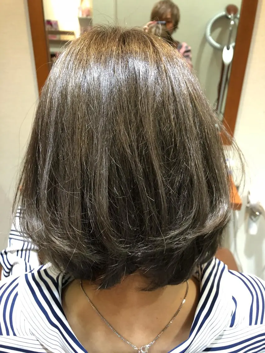 ミディアム カラー ブリーチ 萩原 凌✄のヘアスタイル