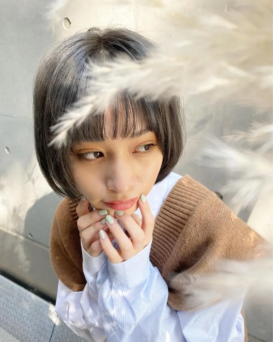 ショート カラー 顔まわりカット 大関達朗🌿のヘアスタイル