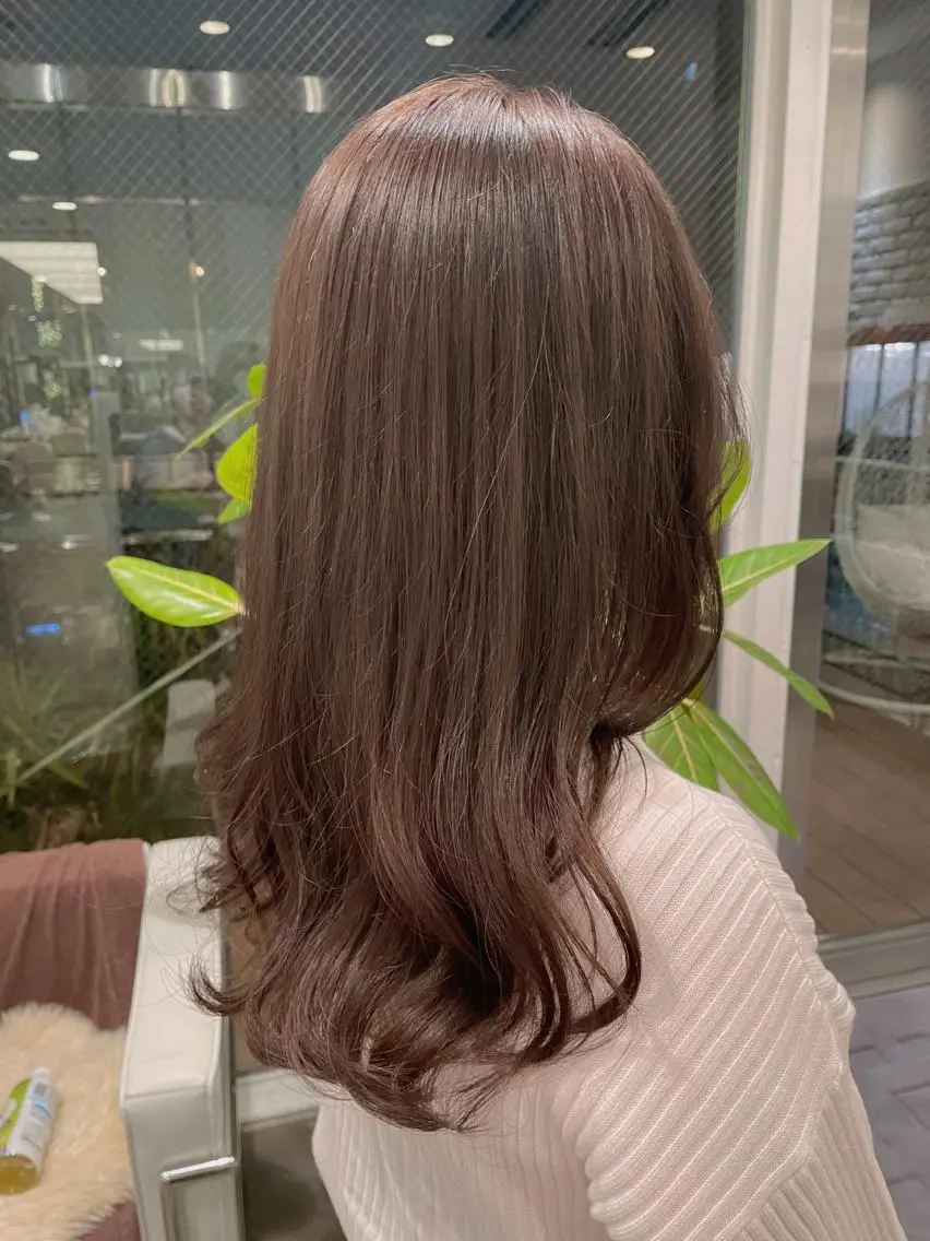 カラー グレージュ オリーブグレージュ オリーブグレー カット ヘアカラー トリートメント ヘアセット ♡レイヤーボブ パーマ/うらら♡のヘアスタイル