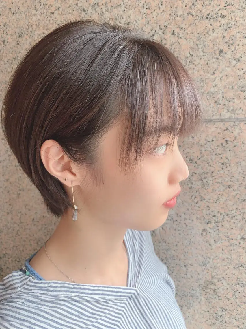 ショート カラー パーマ メンズ ショートボブ ボブ ショートヘア 🎉骨格矯正カット ばば　としまさのヘアスタイル