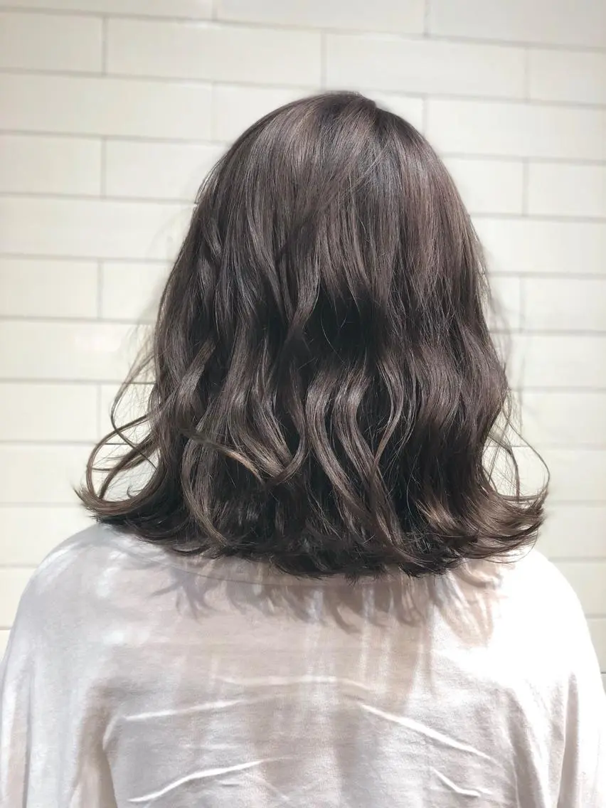ミディアム カラー 髪質改善⌇透明感 カラー⌇川上葵のヘアスタイル