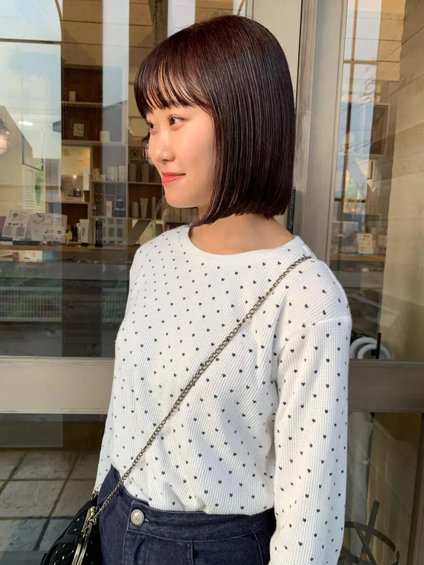 ショート カラー カワサキ マホのヘアスタイル