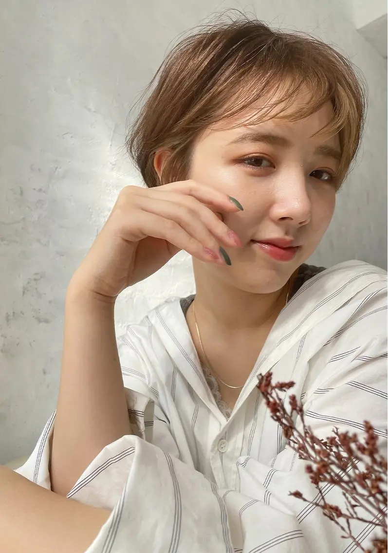 ショート カラー カット ヘアカラー トリートメント 一ノ瀬 暁のヘアスタイル