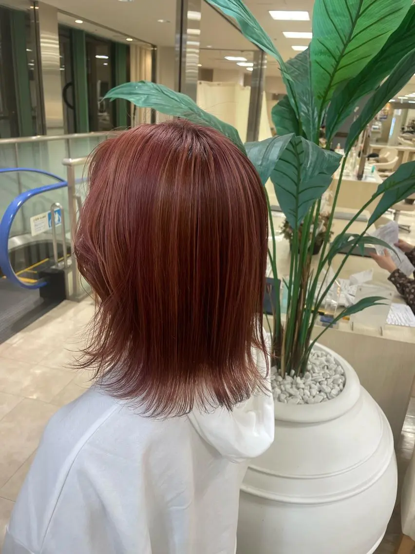 ミディアム カラー ヘアカラー トリートメント ヘッドスパ ヘアセット モデル様募集中 /REIRIのヘアスタイル