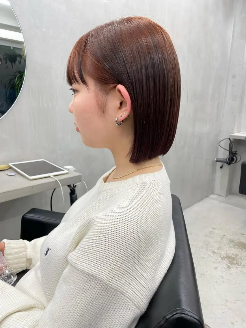 ショート ボブ カット トリートメント 👑ボブはお任せ ミヤノ👑のヘアスタイル