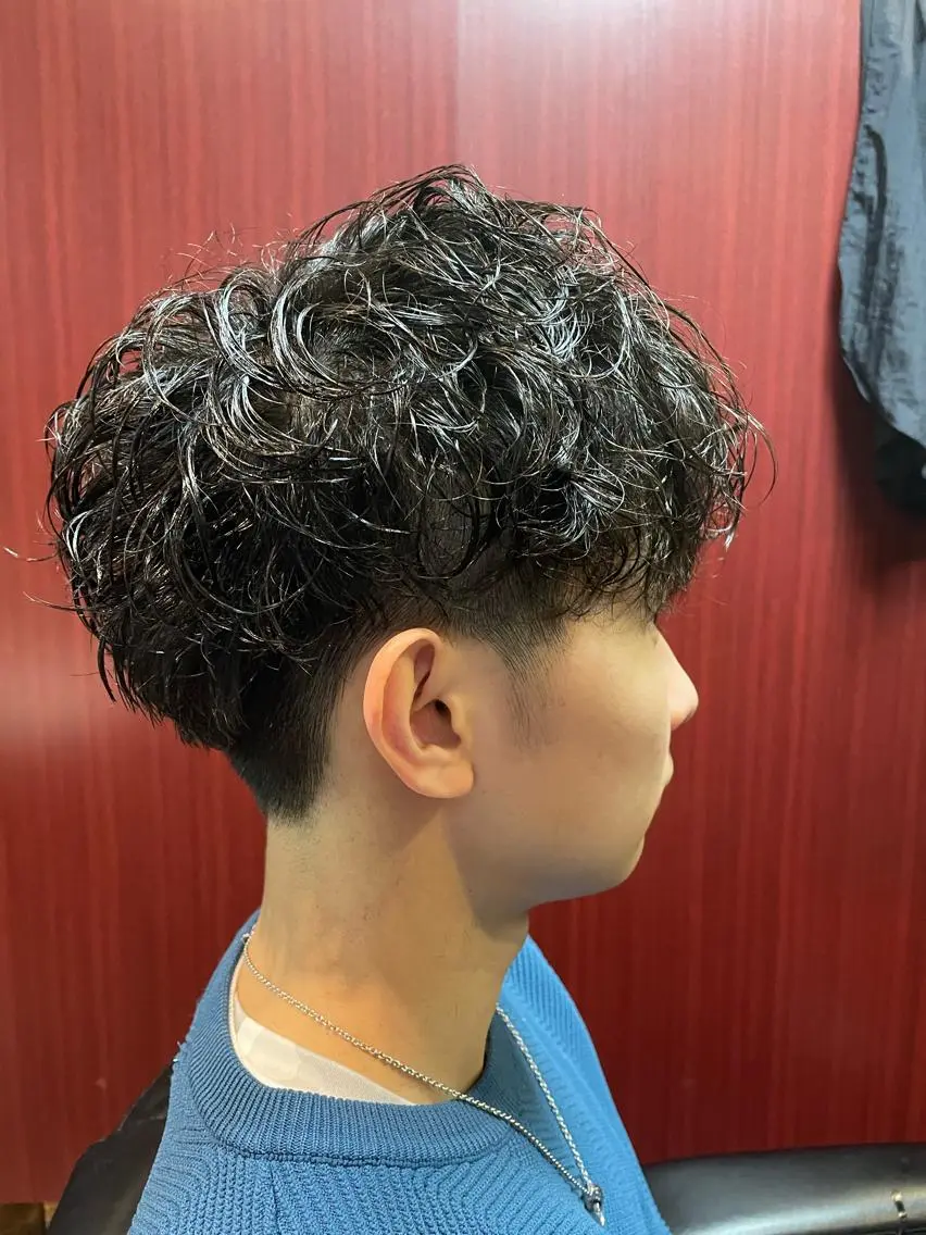 パーマ メンズ 北本 龍磨のヘアスタイル