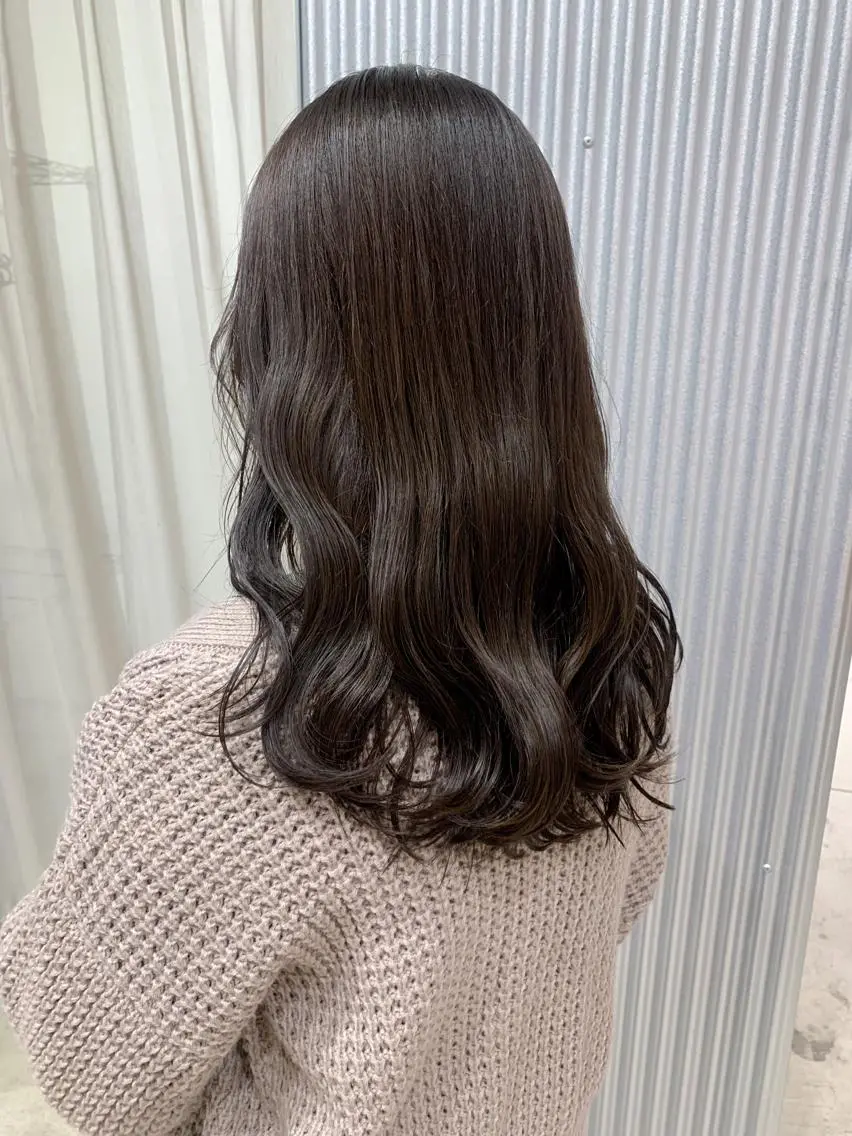 セミロング カラー ヘアアレンジ カット ヘアカラー トリートメント yuka .のヘアスタイル
