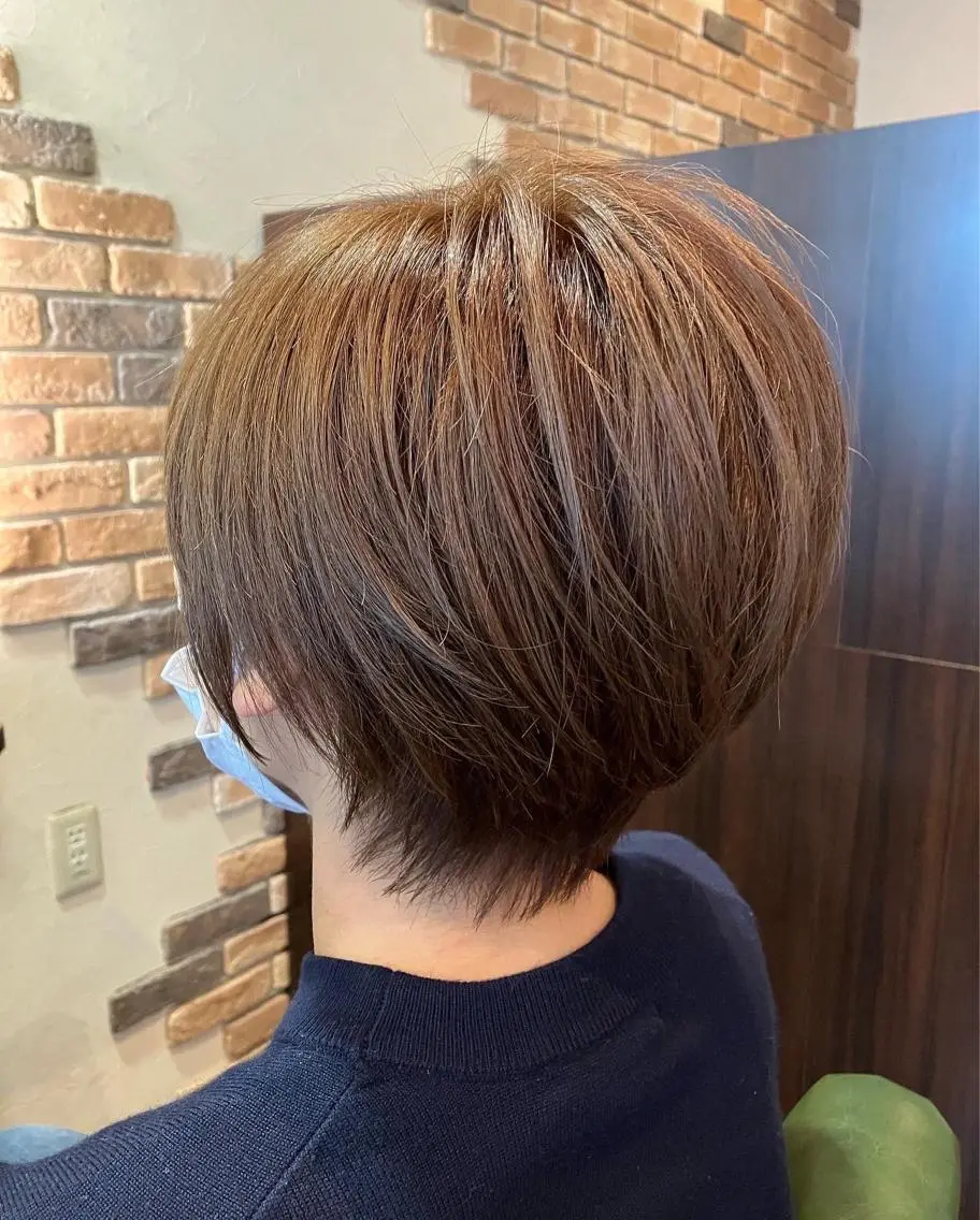 ショート カラー ショートボブ ボブ ショートヘア カット トリートメント Parfait 山本のヘアスタイル