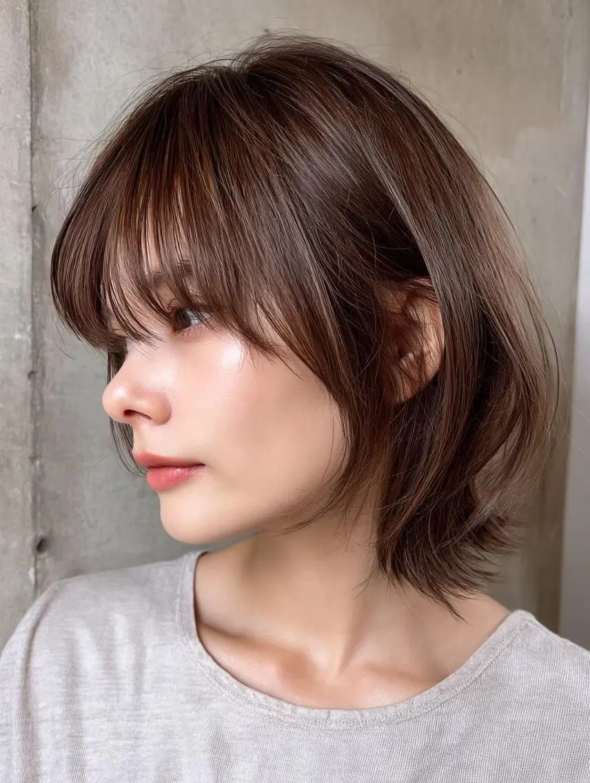 ショート カット ヘアカラー トリートメント 堀 和香菜のヘアスタイル