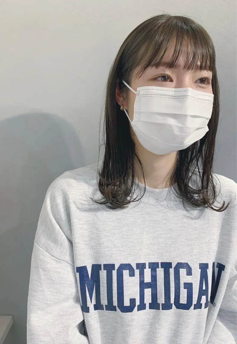 セミロング カラー ボブパーマコテ巻き風 パーマNo1深江秀平のヘアスタイル