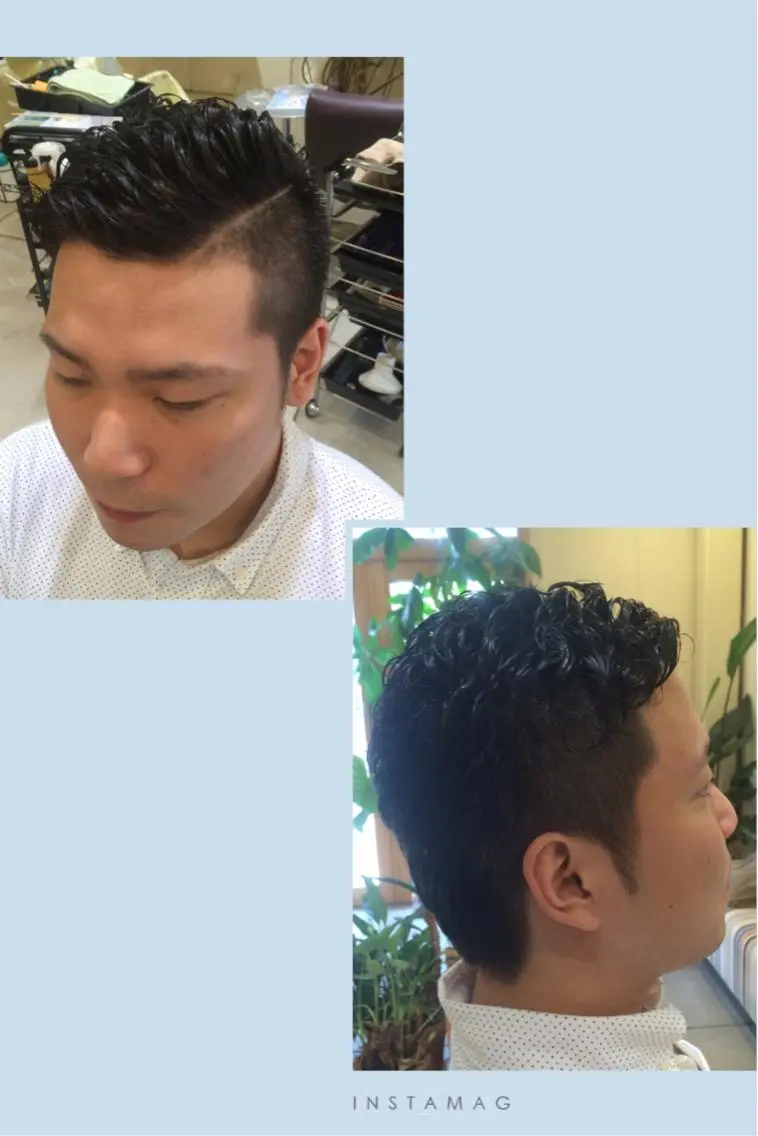 ショート パーマ メンズ メンズパーマ 美髪・艶髪特化美容師 RYOJIのヘアスタイル