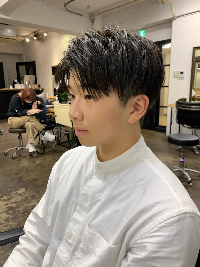 ショート メンズ メンズパーマ メンズ特化ryoのヘアスタイル